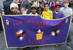 Friends School kids at MLK Day March